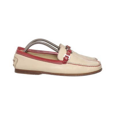 Tod's, Loafers, Größe: 39, Beige/Rot, Damen #NYK