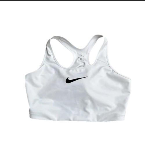 Nike NWT Bra Plus Size 2X Swoosh Support Non Padded White Sports Bra - Picture 2 of 3