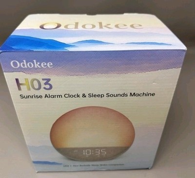 Odokee Sunrise Alarm Clock and Sleep Sounds Machine H03 Putty - NEW