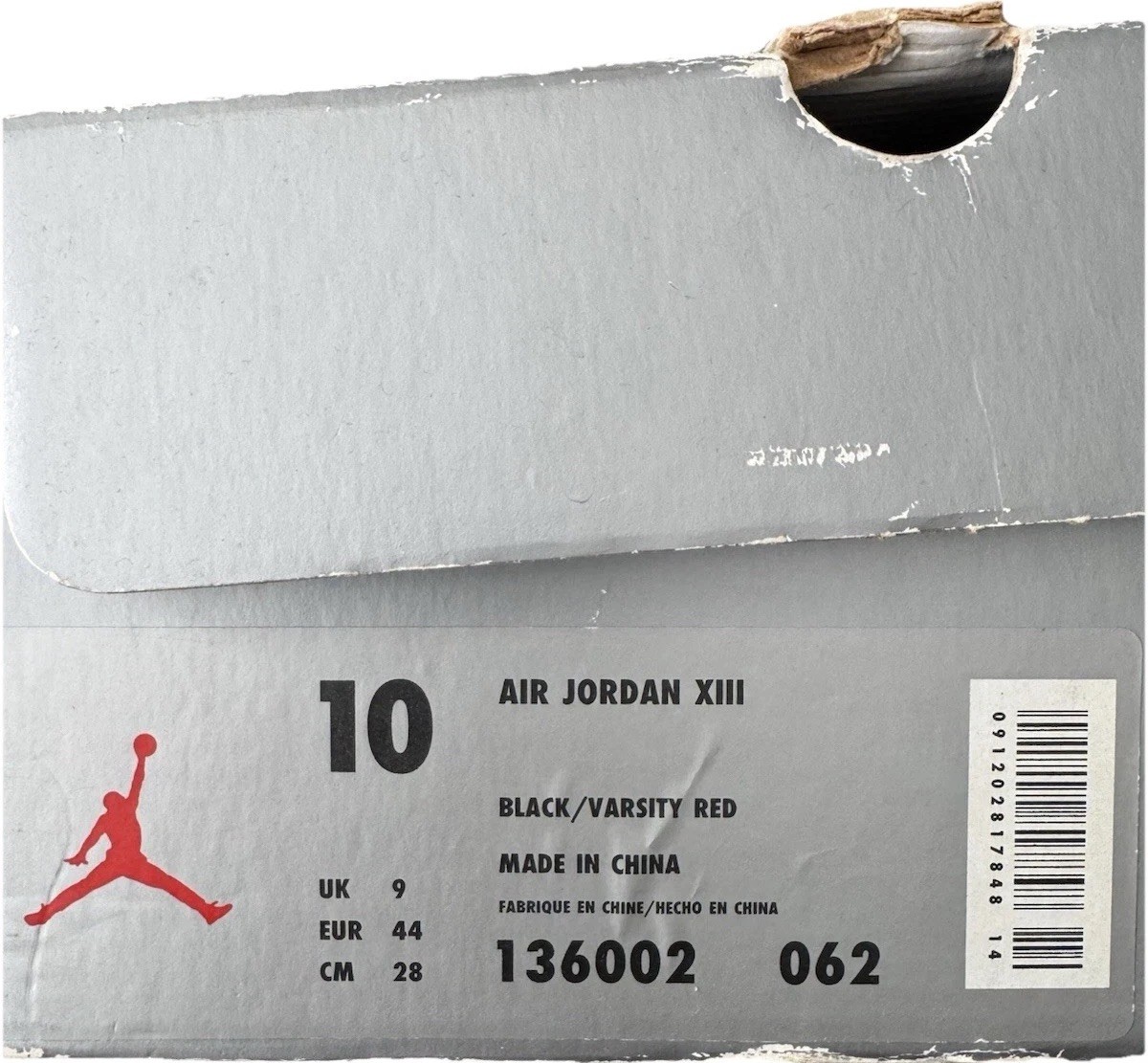 JORDAN 13 OG 'Bred' 1998 NIKE AIR SKU 136002 062 - Authentic - New in ...