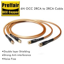 Pair RCA Audio Cable 2 RCA to 2RCA Connect Cables HIFI Stereo RCA Male to Male