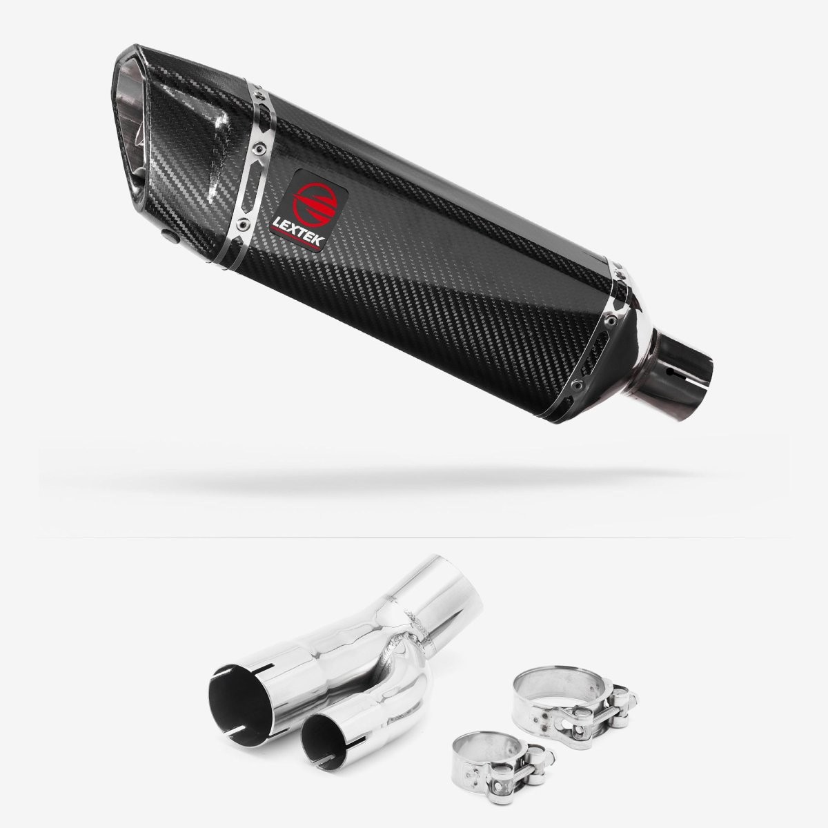 Lextek Slip-on Stainless Steel 300mm Exhaust for BMW S1000R 2017-2020