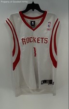 Vintage Reebok Men's Houston Rockets Tracy McGrady #1 White NBA Jersey Sz L