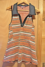 Urban Outfitters Rookie Polo Mini Dress, Orange/Black Multi-Color - SMALL
