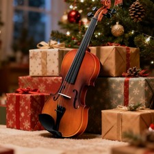 New 4/4 Adult Acoustic Right Handed Violin w/ Case Bridge Bow Rosin for Beginner