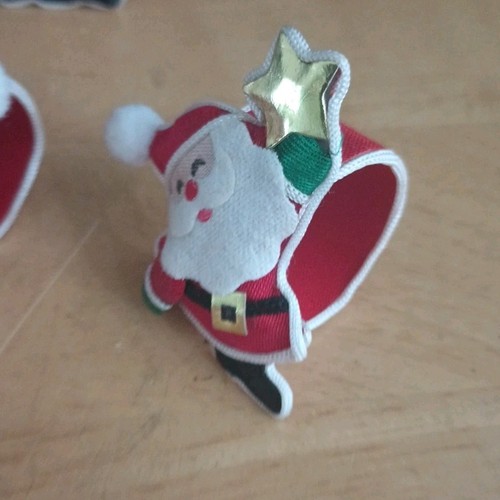 Juego De 12 Pequeños Servilleteros Navidad Papá Noel De Colección - Imagen 8 de 10