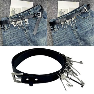Retro Outsider Encouraged Pu belt Multi Functional Keychain Waistband Accessory