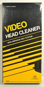 Realistic VHS Video Head Cleaner- Non-Abrasive-Wet-System (Sealed)