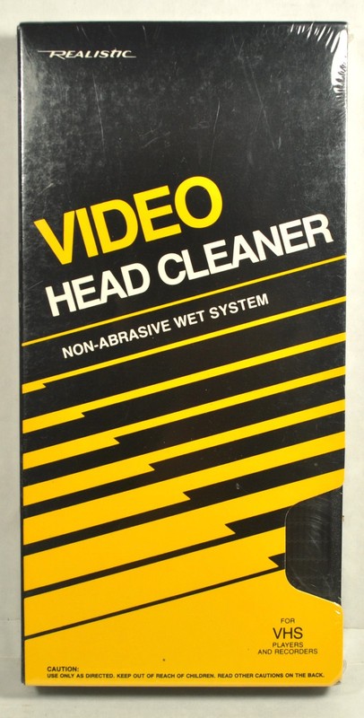 Realistic VHS Video Head Cleaner- Non-Abrasive-Wet-System (Sealed)