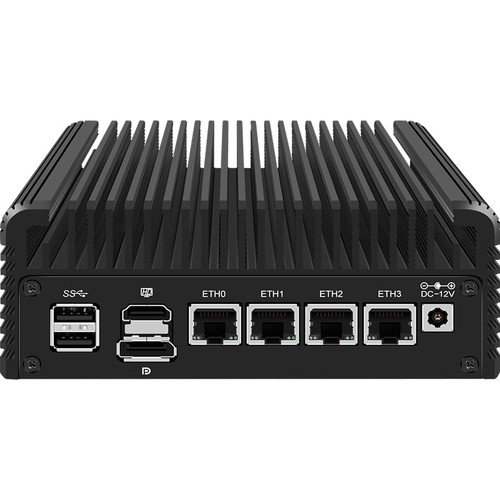 CWWK Firewall Mini PC Intel N Series N100, DDR5 N0 RAM N0 SSD, 4 x 2,5GbE i226... - Bild 2 von 8