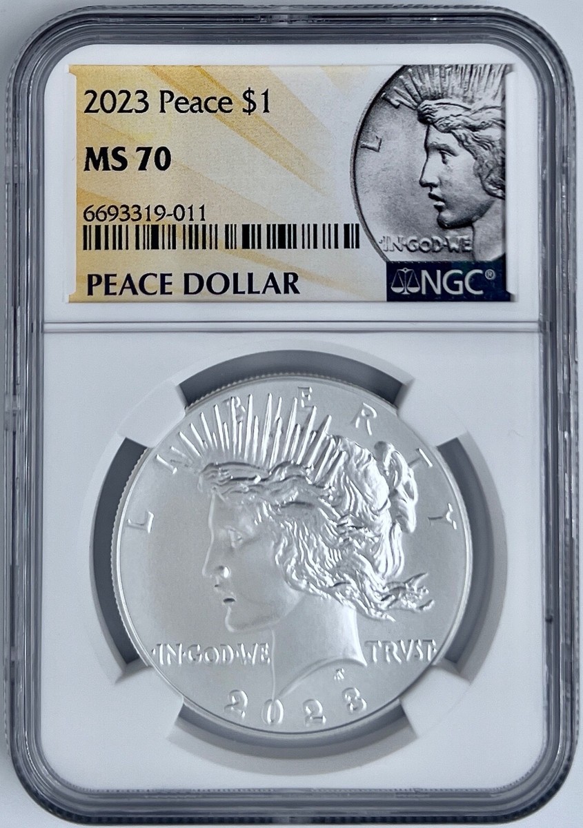 2023 Peace Silver Dollar $1 NGC MS 70 OGP Uncirculated 999