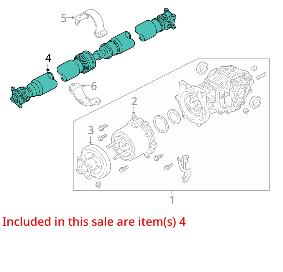Rear Drive Shaft AWD Fits 13 INFINITI JX35 842730 Foto 2 de 4