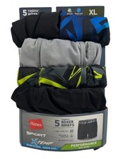 NEW Hanes 5-Pack Sport X-Temp Boxer Brief Youth XL-18 Various Colors