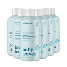 Gentle Bubble Body Wash for Babies, EWG Verified, Vegan, 16 Fl Oz Pack of 6