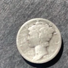 1935 10C Mercury Dime silver g-f 90 year old some wear