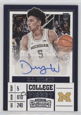 2017-18 Panini Contenders Draft Picks College DJ Wilson #102 Auto s3g