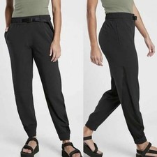 Athleta Quest Jogger Pants Black Size 2 Athletic Stretch Activewear