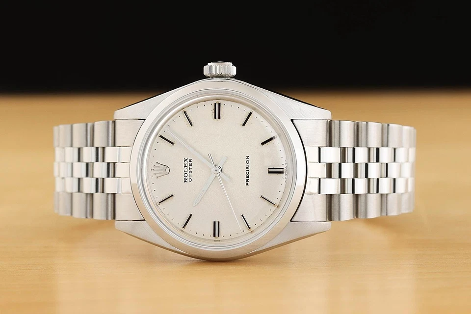 Reloj Manual Rolex Oyster Precision 6426 Esfera Plateada Acero Inoxidable 34Mm - Imagen 3 de 4