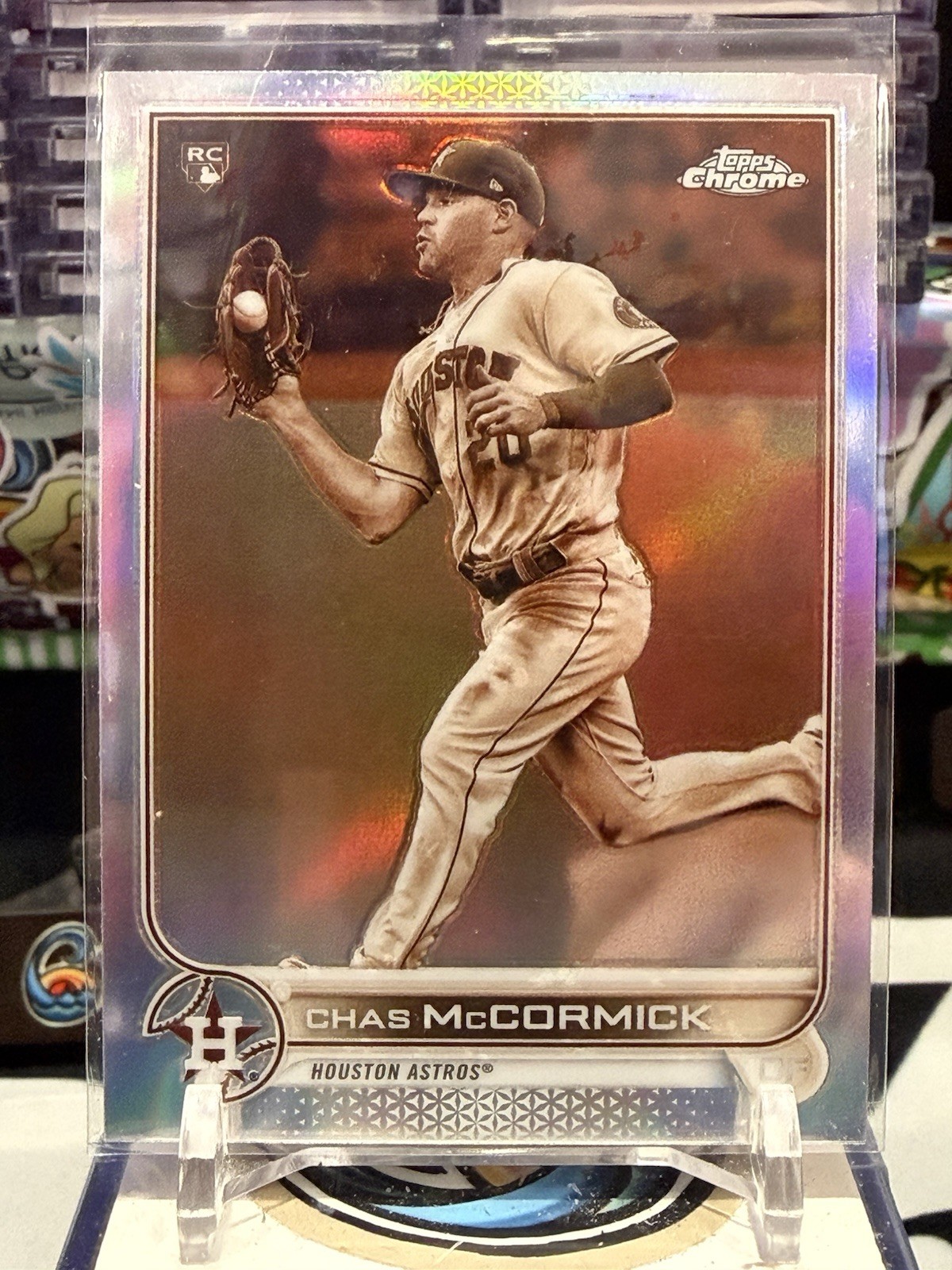 2022 Topps Chrome - Chas McCormick #43 Houston Astros - ROOKIE Sepia Refractor
