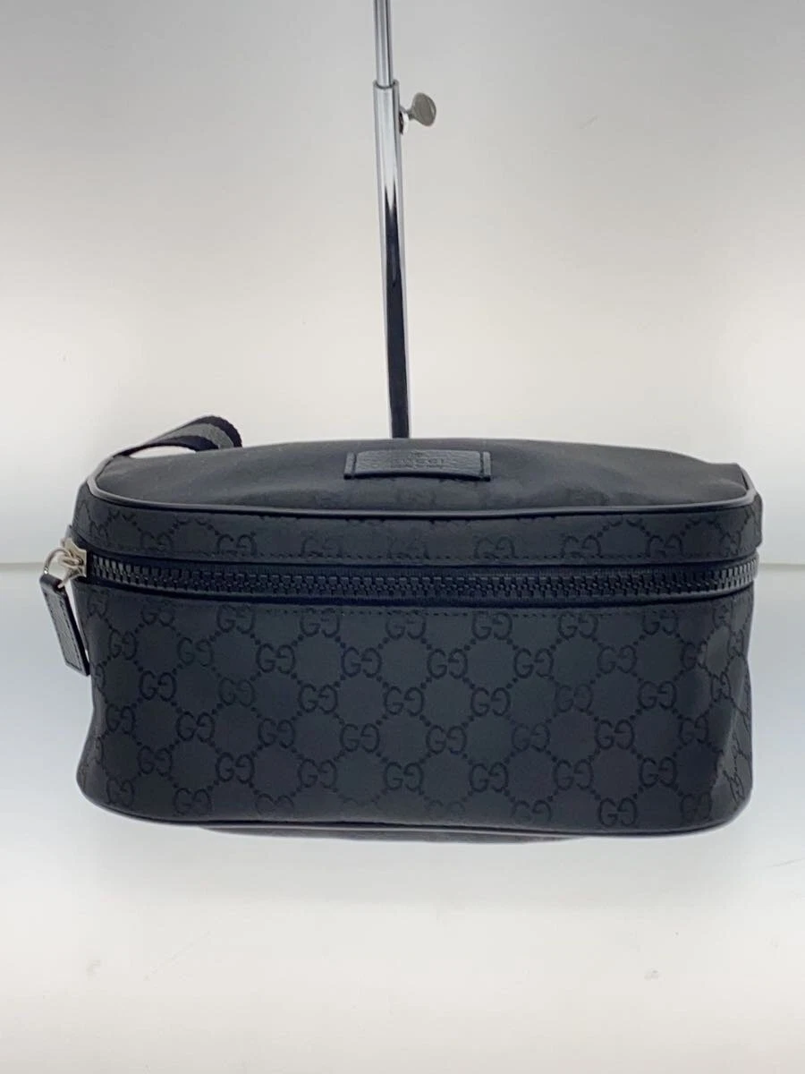 Sac taille GUCCI GG nylon nylon BLK du Japon