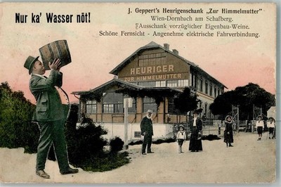 13538857 - Wien Gasthaus Zur Himmelmutter Humor Dornbach Hernals 1909