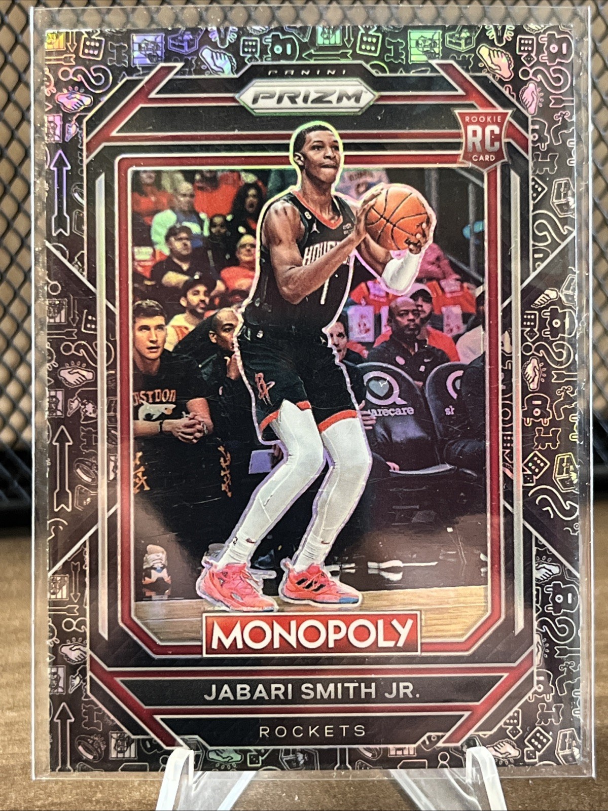 Jabari Smith Jr. 2022-23 Panini Prizm Monopoly Basketball Rookie Black Icons #32