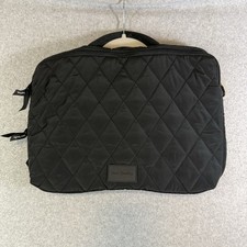 Vera Bradley Classic Black Quilted Padded Laptop tablet Sleeve Case