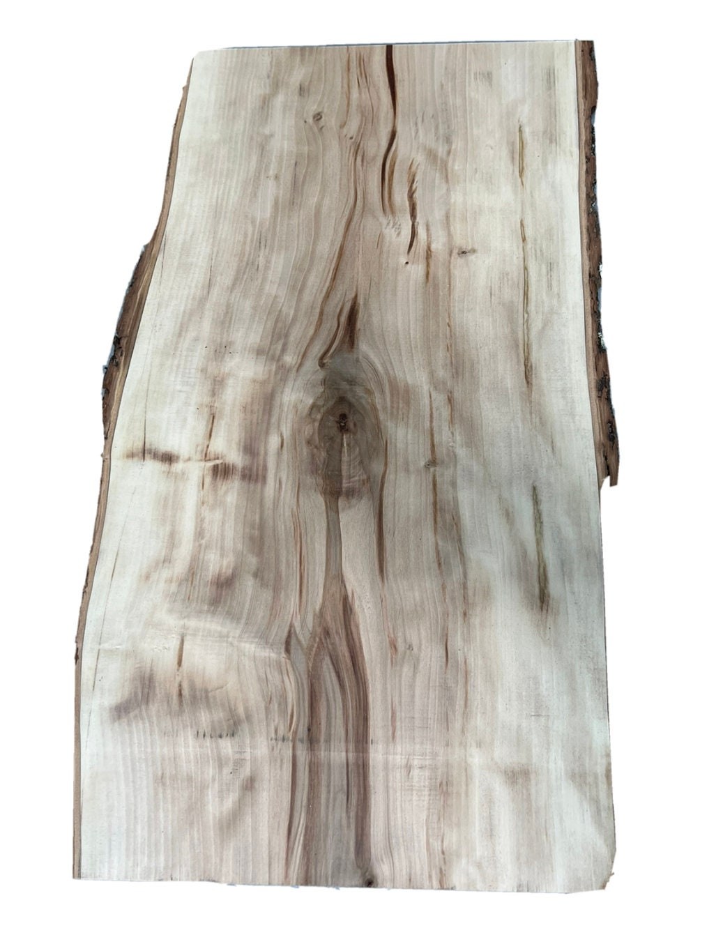 Silver Maple Live Edge Board: Kiln Dried Wood Slab