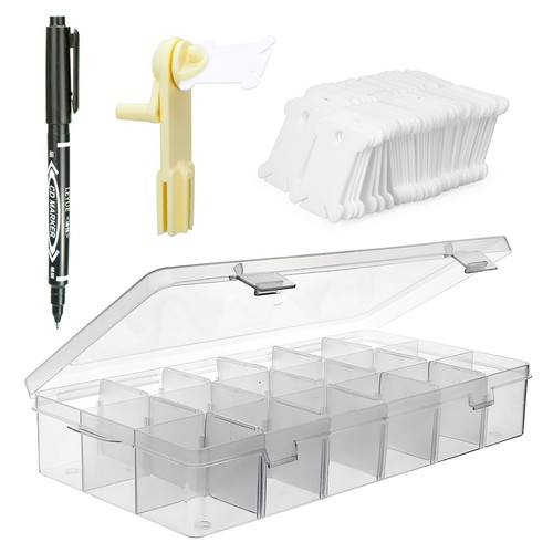 Embroidery Floss Organizer, 1 Removable 18 Compartments Cross Stitch Thread S...