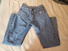 Vintage GUESS Light Blue Wash Denim Mom Jeans Sz 27