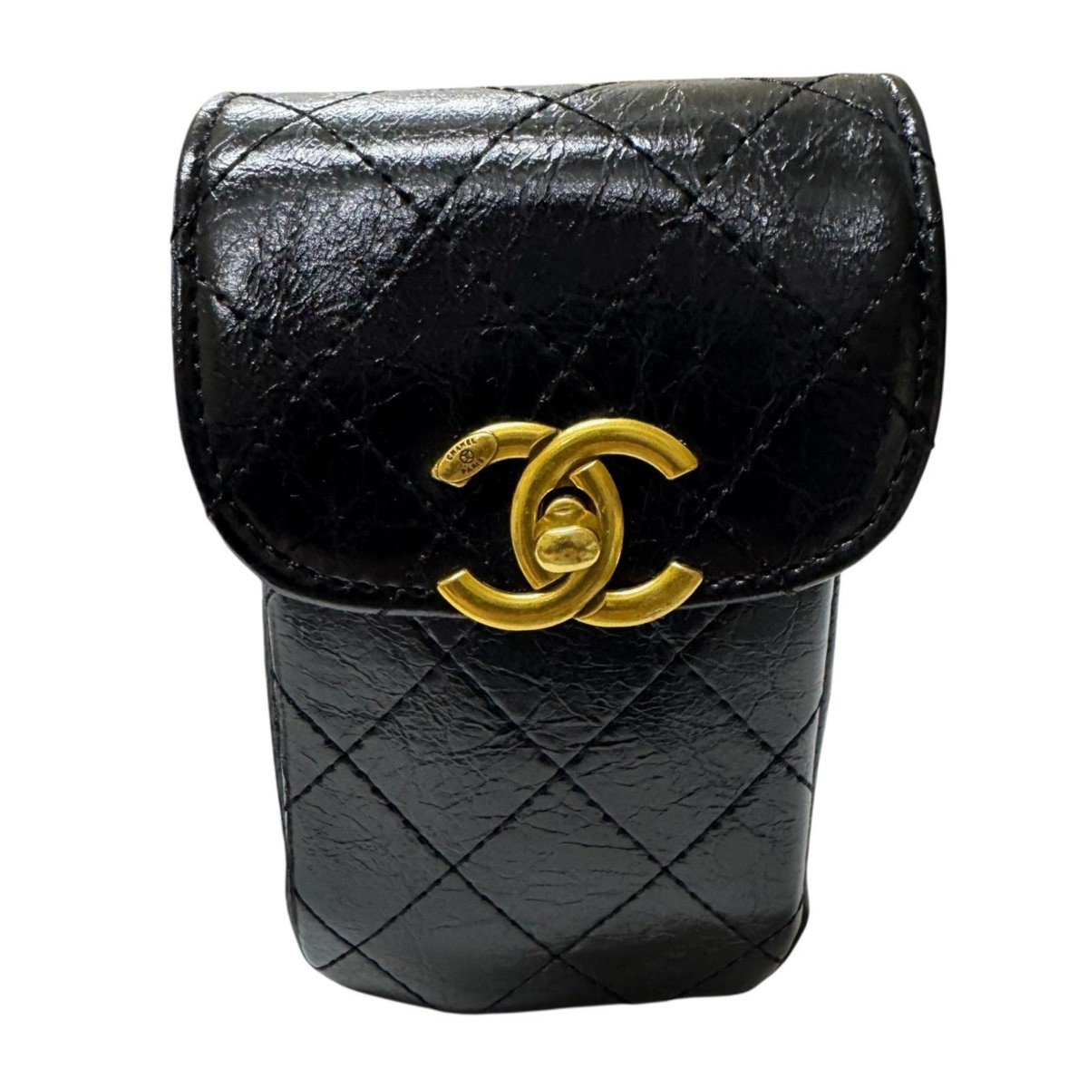 CHANEL MAKEUP ブラック ミニショルダーバッグ New CHANEL MAKEUP Novelty BEAUTY Smartphone Pouch Shoulder Bag