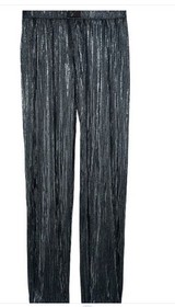 Victoria&rsquo;s Secret Victoria's Secret Pliss&eacute; Pleated Jogger Gray Pewter M NWOT