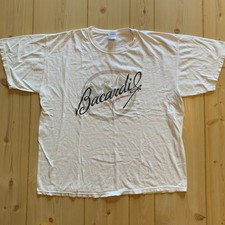 Vintage Bacardi Rum Alcohol Spirits Logo Fruit Bat Graphic T-Shirt Size XL