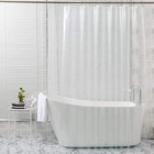 PEVA 4G Clear Shower Curtain 72"W x 70"L (Pack of 1) 4g Clear Super Durable