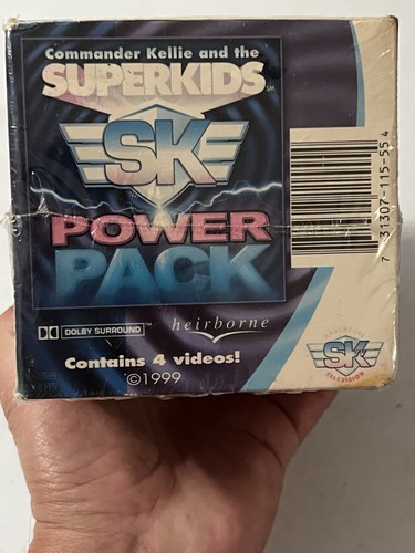 SEALED Superkids SK Power Pack 4 VHS set NEW 1999 Heirborne 90s NOS - Picture 4 of 5