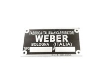 Data Plate Fits To Typenschild Weber Vergaser Fiat Lancia Ferrari Maserati Opel Data Plate Fits To Typenschild Weber Vergaser Fiat Lancia Ferrari Maserati Opel