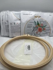 Embroidery DIY Kit Lot Of 5 Sets