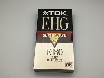 TDK Extra High Grade E-HG VHS E-180 / 258m Super Avilyn Technlogie Plus