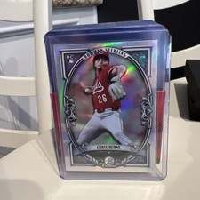 2026 Bowman Chrome #BST-10 Chase Burns RC - Sterling Refractor - Cincinnati Reds
