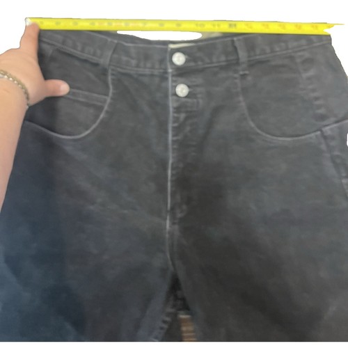 Pantalones de mezclilla vintage Guess Pascal calce suelto pierna cónica negros para hombre 36x32 hechos en EE. UU. - Imagen 6 de 21