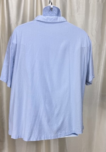 COOFANDY MEN'S BLUE SIZE XL CASUAL SHORT SLEEVE LINEN BLEND BEACH SHIRT - Picture 4 of 12