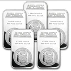 1 oz Silver Bar - APMEX (Lot of 5 Bars) Bullion Special!