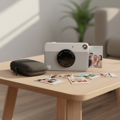 5MP Kodak Printomatic Instant Camera with Carry Case and Zink Paper - Great Gift