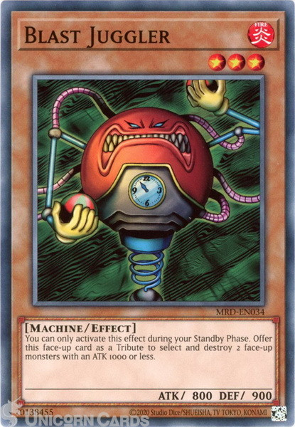 MRD-EN034 Blast Juggler :: Common 25th Anniversary Edition Mint YuGiOh Card