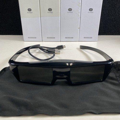 🔥4 Pack Rechargeable Active Shutter 3D Bluetooth Glasses Compatible With 3D TV - Picture 3 of 6
