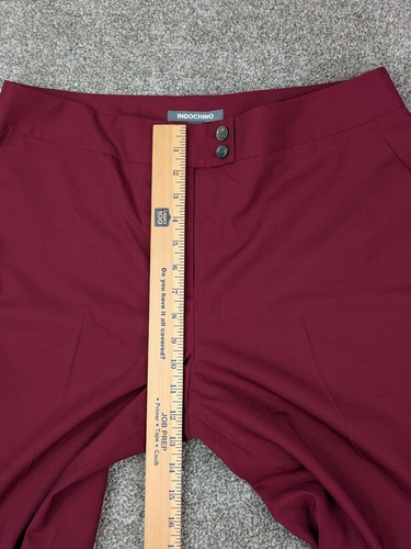 Indochino Hose Herren 36x32 rot Wollmischung Anzughose geknittert professionell Arbeit - Bild 10 von 12