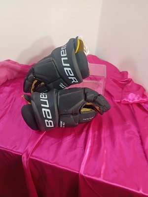 Bauer Supreme One 40 [ 15  38cm ] Ice Hockey Player Gloves Yellow/ Black Used
