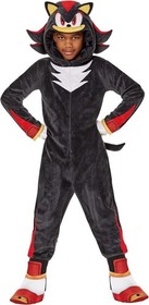 Spirit Kids Sonic the Hedgehog - SHADOW - Jumpsuit Costume Size CHILD Small 4-6