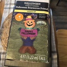 Falloween Scarecrow Friend 4' Inflatable - Way to Celebrate 2023