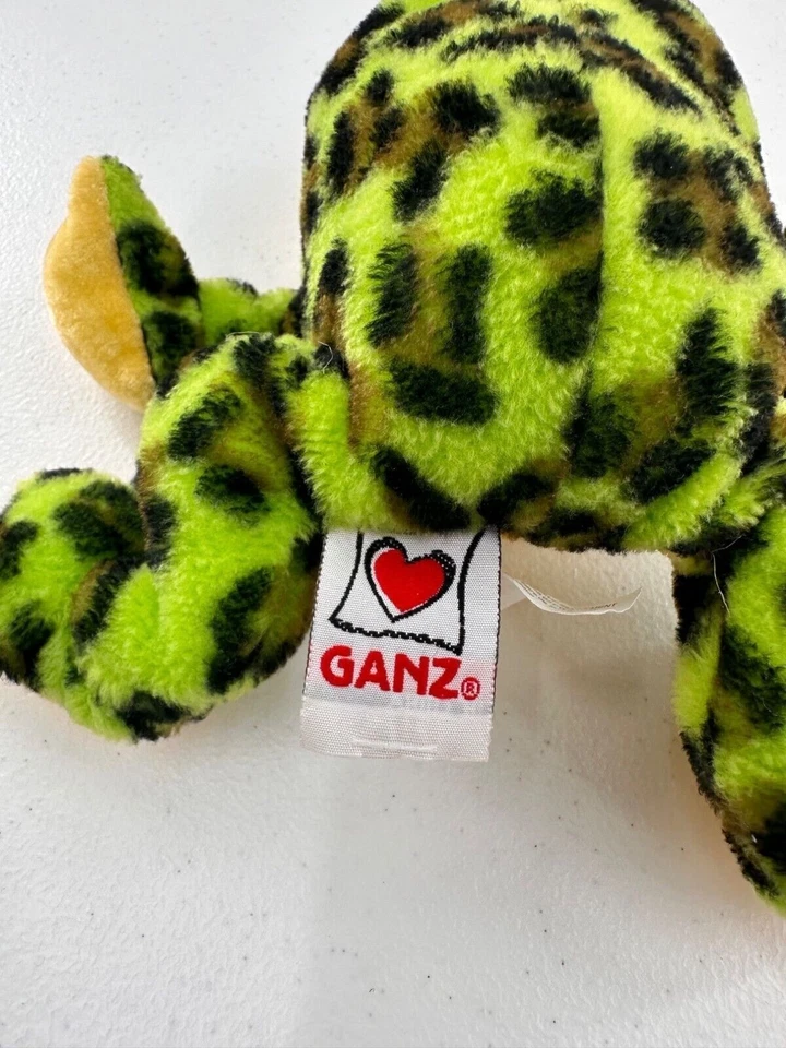 Ganz Lil Kinz Bullfrog Plush Green Yellow Spotted Soft Stuffed Animal Bullfrog - Image 3 of 4